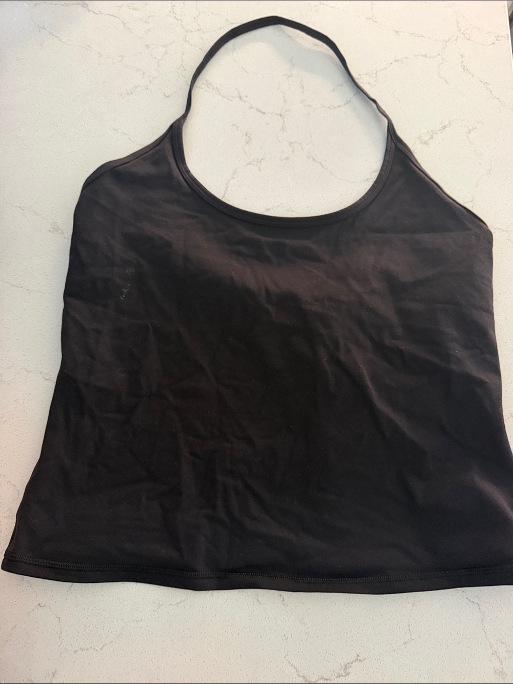 Aritzia Black Halter Neck Tank Top
